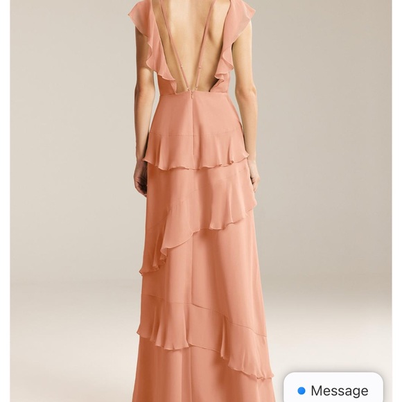 Peach pink AW Bridal dress - Picture 5 of 5